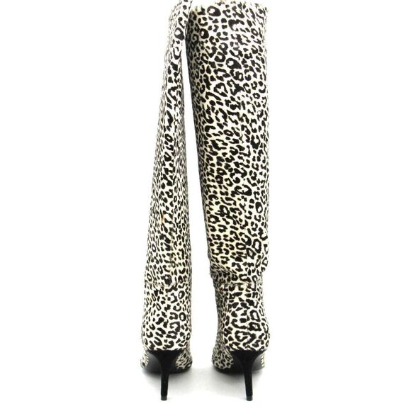 Marc Fisher Leopard Print Heeled Boots - Picture 4 of 8